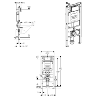 GEBERIT Duofix Element Wand-WC, 112 cm, Sigma...