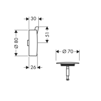 hansgrohe Fertigset Flexaplus S Chrom 58186000
