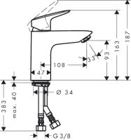 hansgrohe Logis Einhebel-Waschtischmischer 100  71107000
