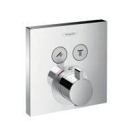 hansgrohe Thermostat Unterputz ShowerSelect Fertigset 2 Verbraucher Chrom 15763000
