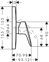 hansgrohe Logis Dusche-Up Fertigset 71605000
