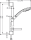 hansgrohe Croma 100 Brauseset Vario mit Brausestange 65 cm und Seifenschale 27772000