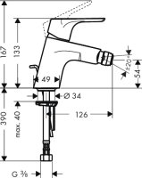 hansgrohe Focus Einhebel-Bidetmischer mit...