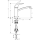 hansgrohe Focus M41 Einhebel-Küchenmischer E, 160, Niederdruck/offene Warmwasserbereiter, Chrom 31784000