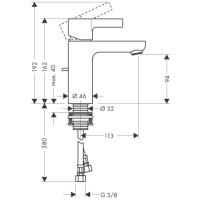 hansgrohe Metris S Einhebel-Waschtischmischer 100 mit...