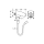 hansgrohe Brausenhalter Porter E, Chrom mit intergriertem Schlauchanschluss 27507000