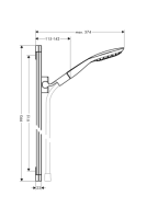 hansgrohe PuraVida Brauseset mit Brausestange 90 cm...