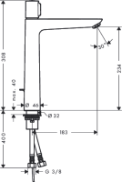 hansgrohe Talis Select E Waschtischmischer 240 mit...