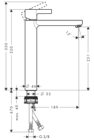 hansgrohe Metris S Einhebel-Waschtischmischer 260...