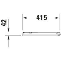 DURAVIT WC-Sitz Starck 3, weiß Edelstahlscharniere, 0063810000