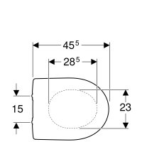 GEBERIT / Renova WC-Sitz, Befestigung von unten,...