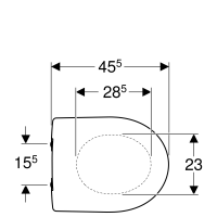 GEBERIT / Renova WC-Sitz, Befestigung von oben, mit...