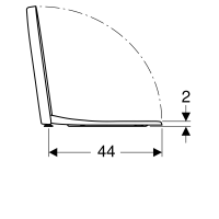 GEBERIT / Renova WC-Sitz Plan, weiß abnehmbar 573075000