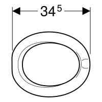 GEBERIT Bambini WC-Sitzring für Kleinkinder achatgrau