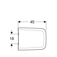 GEBERIT WC-Sitz iCon Square, weiß   571900000
