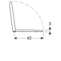 GEBERIT WC-Sitz iCon Square, weiß mit Absenkautomatik
