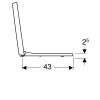 GEBERIT / Renova WC-Sitz Plan, weiß  572.180.00.0