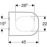 Geberit Smyle WC-Sitz, weiß mit Absenkautomatik