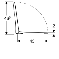 GEBERIT iCon WC-Sitz, schmales Design, weiß, mit Absenkautomatik, antibakteriell, 574950000