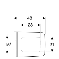 GEBERIT Xeno2 WC-Sitz, Befestigung von oben, mit Absenkautomatik, Quick Release, weiß