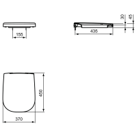 Ideal Standard WC-Sitz Softclose, weiß Softmood