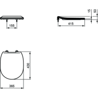 Ideal Standard WC-Sitz, weiß Connect