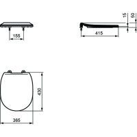 Ideal Standard WC-Sitz Flat, weiß Connect