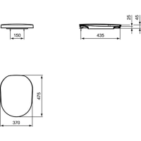 Ideal Standard WC-Sitz, wei&szlig; Tonic, K704701