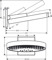 hansgrohe Rainfinity Kopfbrause 360 3jet mit...
