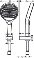 hansgrohe Rainfinity Brausehalterset 130 3jet mit...