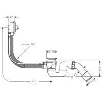 hansgrohe Flexaplus Grundkörper Ablauf- und...