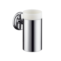 hansgrohe Zahnputzbecher Keramik Logis C mit Halter,...