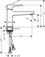 hansgrohe Metropol Einhebel-Waschtischmischer 100 mit...