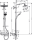 hansgrohe Croma E Showerpipe 280 1jet mit Thermostat, Chrom 27630000