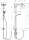 hansgrohe Crometta E Showerpipe 240 1jet EcoSmart 9 l/min Reno, Chrom 27289000