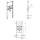 GEBERIT Duofix Element für Waschtisch, 112 cm, Standarmatur, mit UP-Geruchsverschluss  111.480.00.1