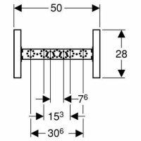 GEBERIT Duofix Traversenelement für Wandarmatur AP...