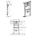 GEBERIT Kombifix Element für Urinal, 109 - 127 cm, Universal  457.611.00.1