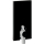 GEBERIT Monolith Plus Sanitärmodul für Stand-WC, 101 cm, mit P-Anschlussbogen, Wasseranschluss seitlich schwarz  131.203.SJ.5