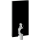 GEBERIT Monolith Plus Sanitärmodul für Stand-WC, 101 cm, mit P-Anschlussbogen, Wasseranschluss seitlich schwarz  131.203.SJ.5