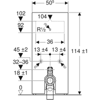 GEBERIT Monolith Sanitärmodul für Stand-WC, 101...