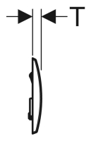 GEBERIT Kappa20 Betätigungsplatte, für...