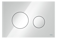 TECE loop WC-Betätigungsplatte Glas weiss, 9240650