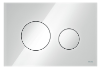 TECE loop WC-Betätigungsplatte Glas weiss, 9240650