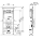 TECE lux WC-Modul 100 BH 1120 mm, 9600100