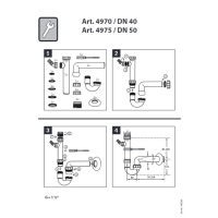 HAAS® Kugelgelenk-Siphon 1½" mit...