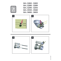 HAAS® Wand-WC-Anschlussgarnituren - 300 mm lang - mit...