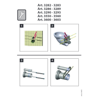HAAS® Wand-WC-Anschlussgarnituren - 300 mm lang - mit...