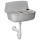 HAAS® Kunststoff-Universal-Ausgussbecken "Lisa“, komplett mit Auflagerost und PP-Siphon 1½", granit, 6231