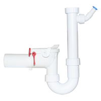 HAAS® Sperrwerk Typ 5 DN 50 und PP-Siphon mit einem...